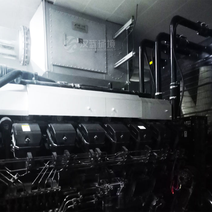  萬純柴油發電機組尾氣凈化器在威海某數據中心安裝運行